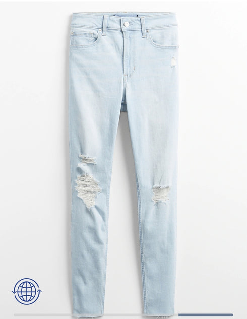 Jeans GAP mujer rasgado
